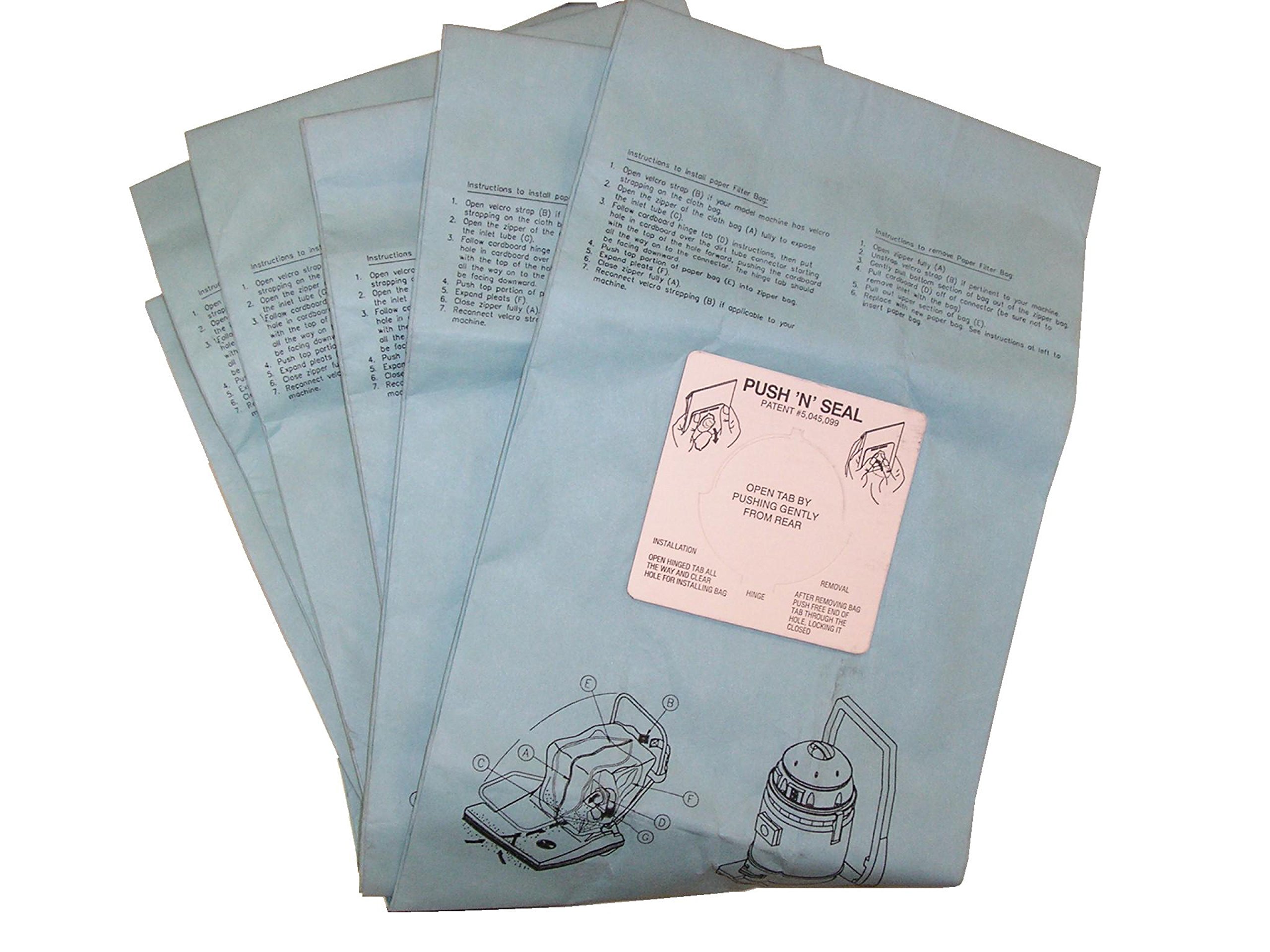 BISSELL BigGreen Commercial BG332844 Disposable Bags for BG-CC28 28″ ComVac Wide Area Vacuum