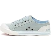Rocket Dog Women's Classic Canvas Sneakers Low Top Lace Up Vintage Court Walking Shoes