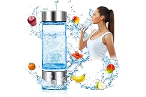 Lysoform Hydrogen Water Bottle, Portable Hydrogen Water Bottle Generator, Ion Water Bottle 3Min Quick Electrolysis Improve Water, Ideal for Workouts, Travel, Office and Other Scenarios