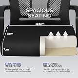 Yaheetech Adjustable Ergonomic Mesh Office Chair with Armrests - Black view 7