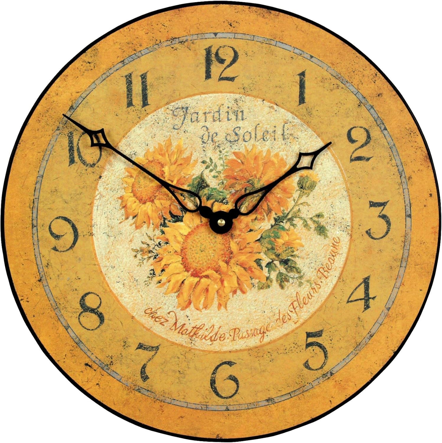 Roger Lascelles, Sunflower Wall Clock Amazon.co.uk Kitchen & Home