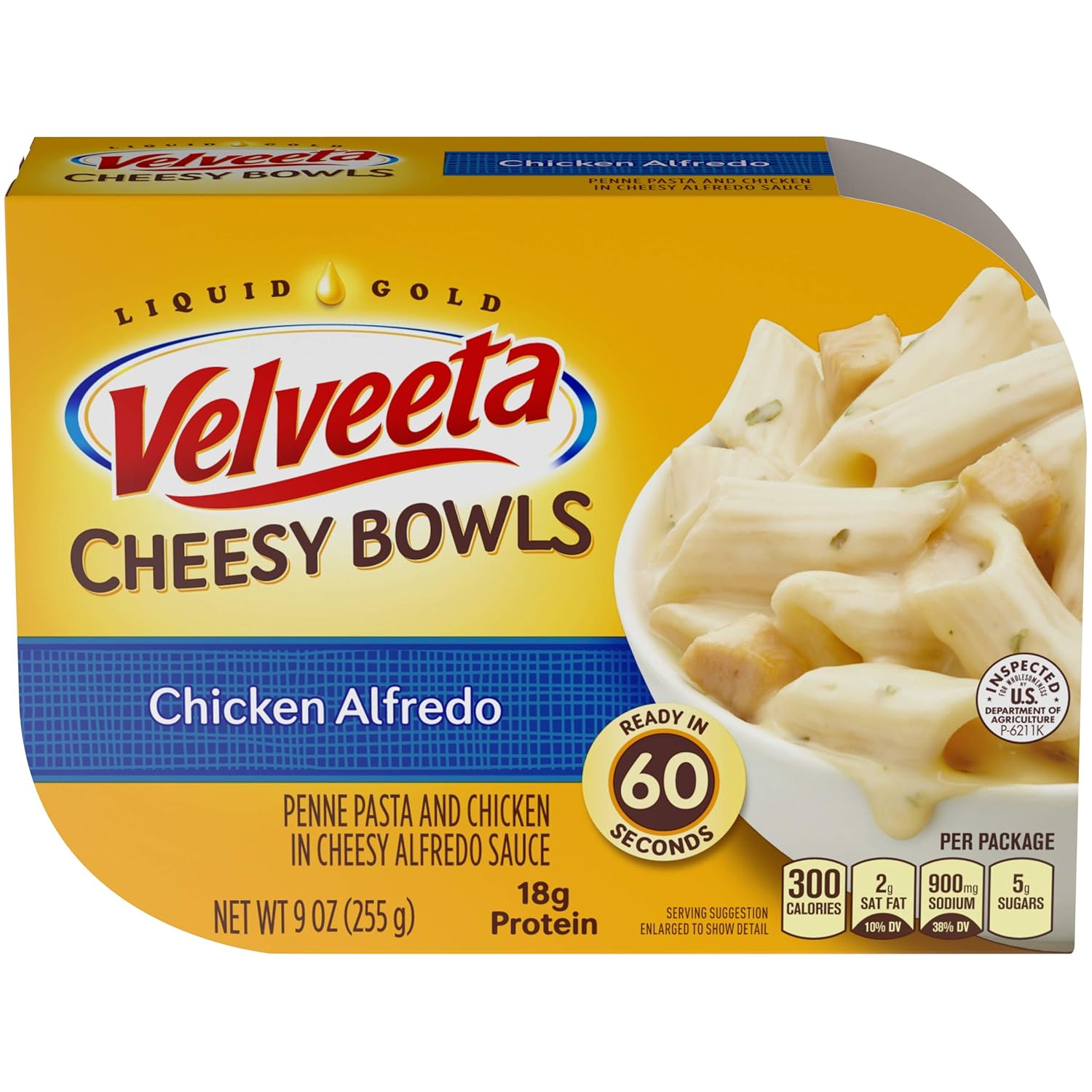 Velveeta Chicken Alfredo Cheesy Bowl 9 oz. Tray