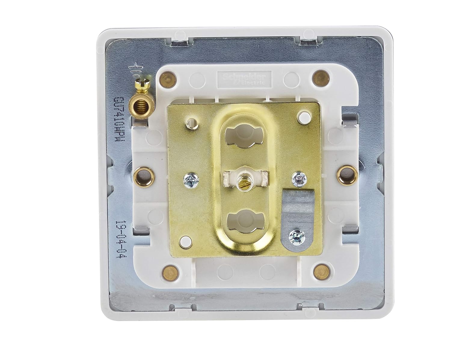 Schneider Electric Ultimate Screwless Flat Plate - Single TV/FM Aerial Socket, GU7410WPW, Painted White with White Insert - Image 5