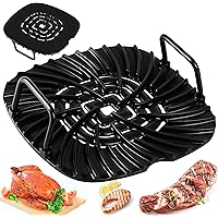 Ceramic Coated Cast Aluminum Grill Griddle Compatible With Ninja Foodi Indoor Grill AG300 and AG400 Series - Non Stick Griddl