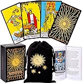 Vitacera Original Tarot Cards Deck with Guidebook & Linen Tarot Bag - Smith Classic Artwork, Traditional Standard Tarot Decks, Durable Tarot Cards Set for Beginners to Advanced