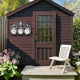 BARGAINS-GALORE 67cm 3-in-1 Weather Station Garden Clock Humidity Hygrometer view 2