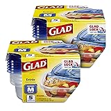 Glad GladWare Entrée Food Storage Containers Lock