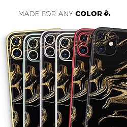 Design Skinz Black & Gold Marble Swirl V7 2