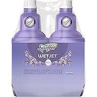 Swiffer WetJet, solución limpiadora multiusos para pisos con recarga Febreze, aroma a lavanda, 2 paquetes de 42.2 fl oz cada uno