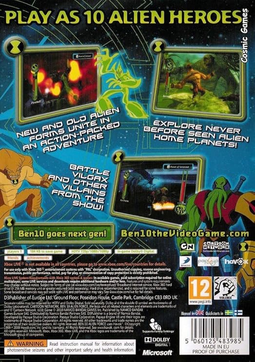 Ben 10 Alien Force: Vilgax Attacks (Xbox 360): Amazon.co.uk: PC & Video