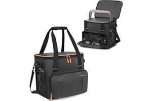 Portable Station Bag Compatible with Jackery Explorer 2000 v2/ 1000 Plus/ BLUETTI Elite 200 V2, Padded Travel Bag with Large 