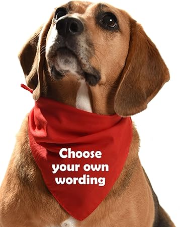 custom dog neckerchief