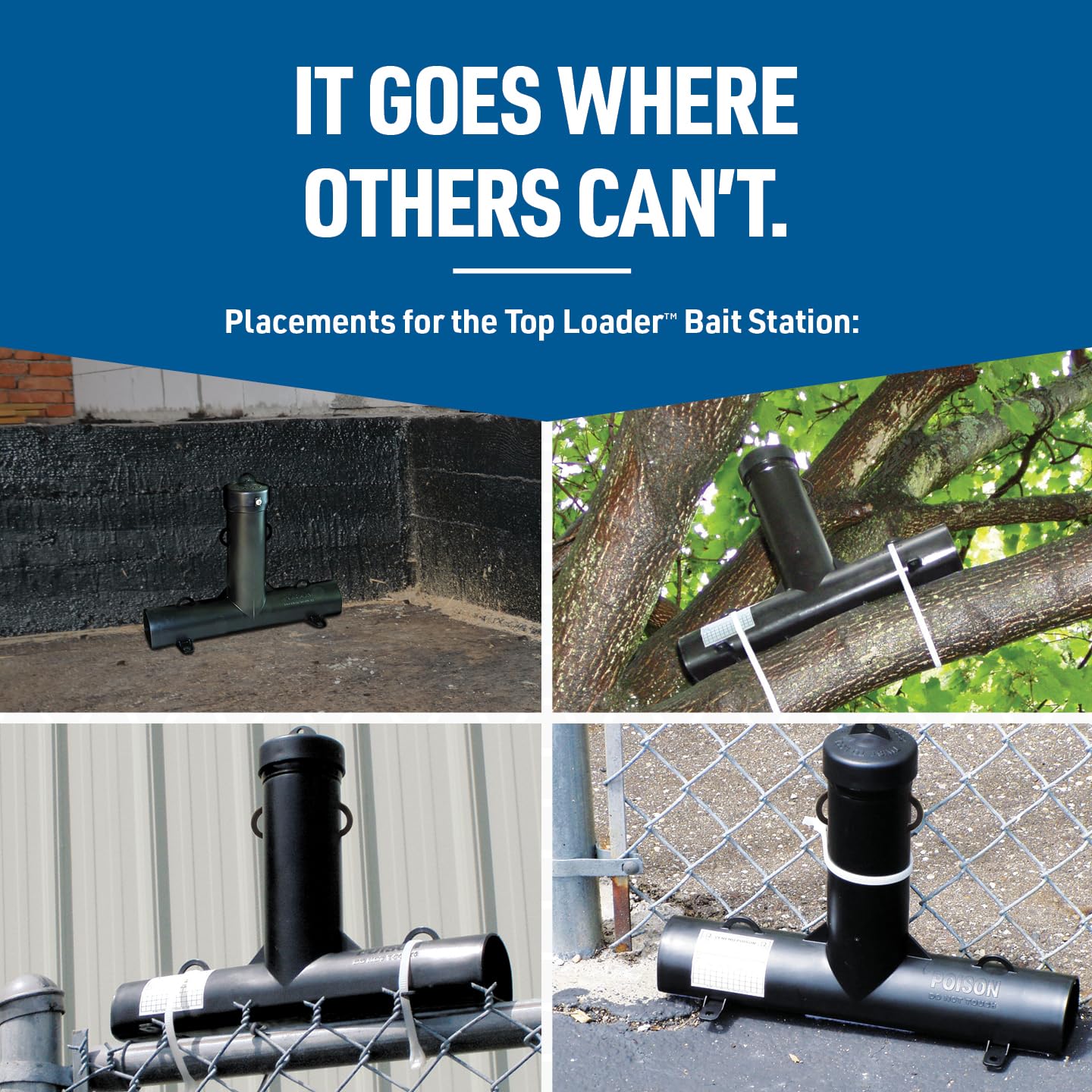 Top Loader Black Plastic Rodent Bait Station – Durable Tamper-Resistant Station for JT Eaton Bait Blocks & Rodenticides