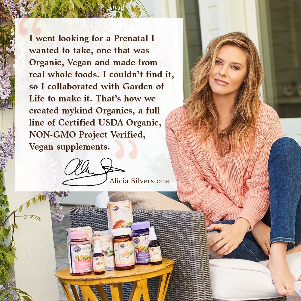 Garden of Life - mykind Organics Prenatal Gummy Vitamins - Berry - Organic, Non-GMO, Complete Vegan Multi - Methyl B12, D3 & Folate - Gluten Free - 120 Real Fruit Chew Gummies Packaging May Vary: Health & Personal Care
