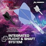 Mission Darts Force 90 Integrated Flight and Shaft Set Pack of 3 view 2