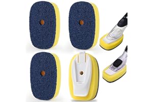 RIMAY Sponge Brush Refills for OXO Dish Brush, 4 Pack Soap Dispensing Dish Refills, Scrub Replacement Head for Scrubber, Sponge Replacement Head Fits Soap Dispensing Handle