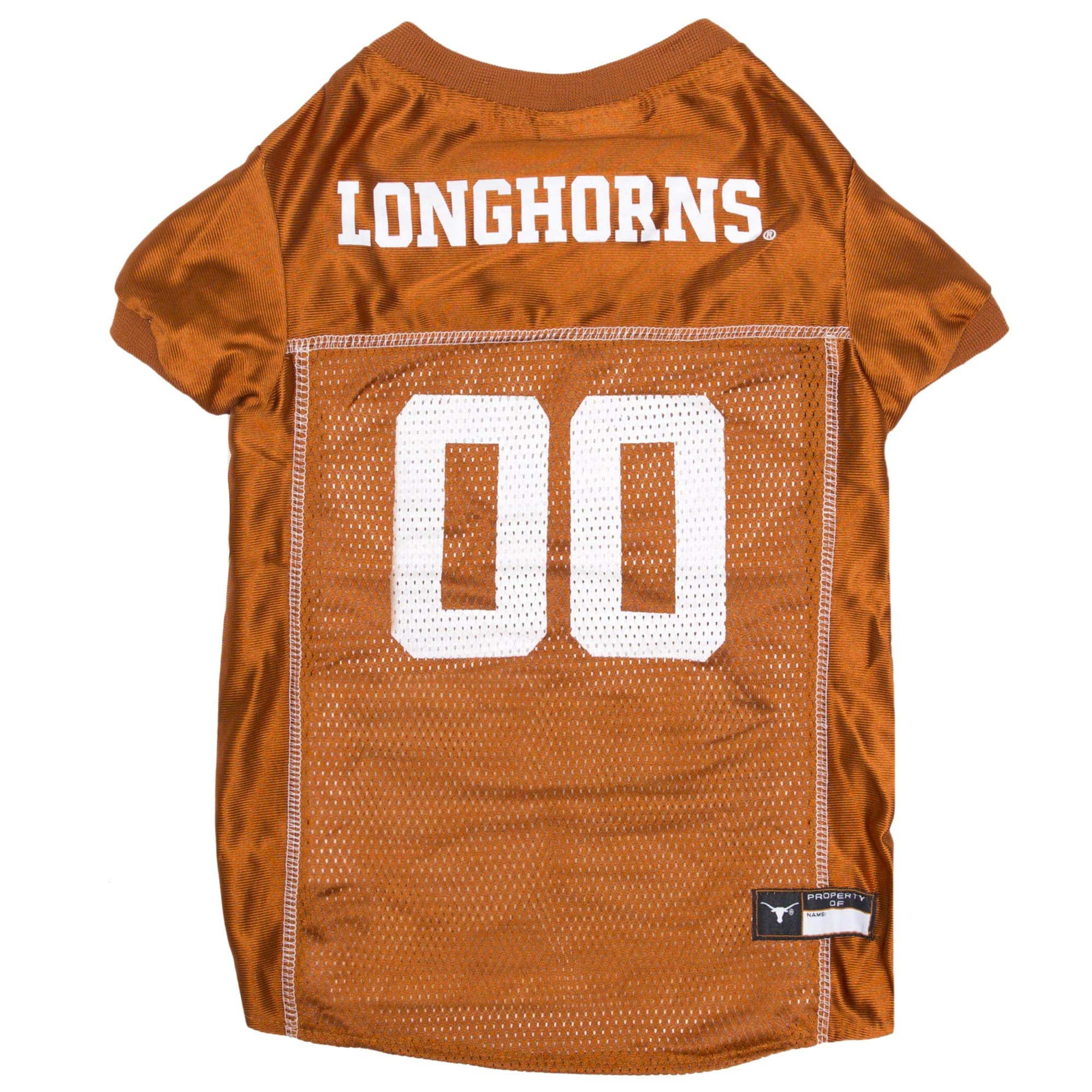Pets First NCAA College Texas Longhorns Mesh Jersey for DOGS & CATS, X-Small.Licensed Dog Jersey with your Favorite Football/Basketball College Team โ image 1