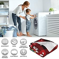 Merry Christmas Throw Blanket, Lightweight Soft