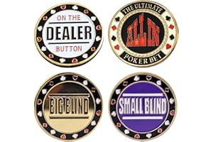 Elegant Button Cards Guard Protector Metal Coin Dealers Pucks Buttons Big Blind Small Blind Button Cards Guard Protector Meta