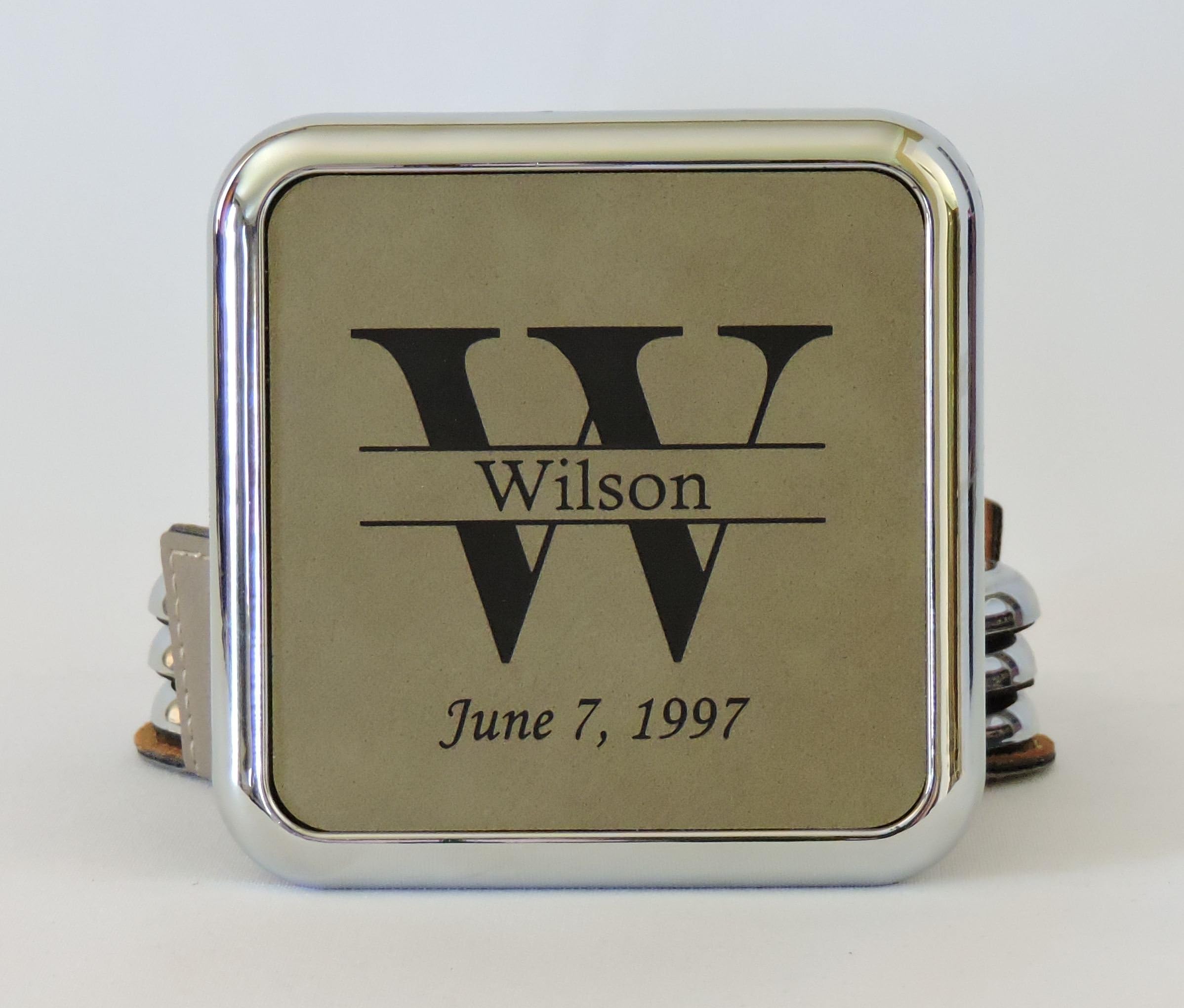 Coasters Personalized Name Monogrammed, Engraving Included, Many color options