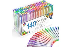 Smart Color Art 140 Colors Gel Pens Set Gel Pen for Adult Coloring Books Drawing Painting Writing