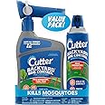 Cutter Backyard Bug Control Combo Pack, with Outdoor Fogger & Hose-End Spray Concentrate