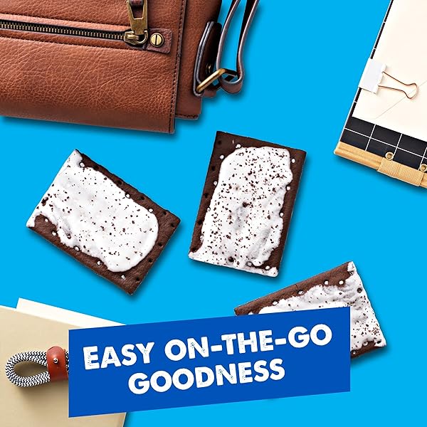 POP-TARTS TOASTER PASTRIES, BREAKFAST FOODS, KIDS SNACKS, COOKIES AND CREME, 20.3OZ BOX (12 POP-TARTS)