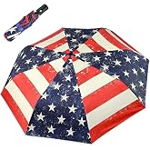 Gayruaicjz Windproof Travel Umbrella Folding Compact Automatic Umbrellas for Women Men Rain Sun