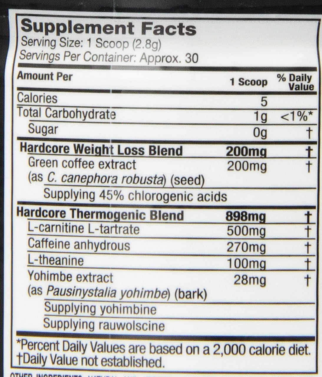 Hydroxycut Hardcore Elite Powder Fruit Fusion, 30 Servings, 72 Grams: Health & Personal Care