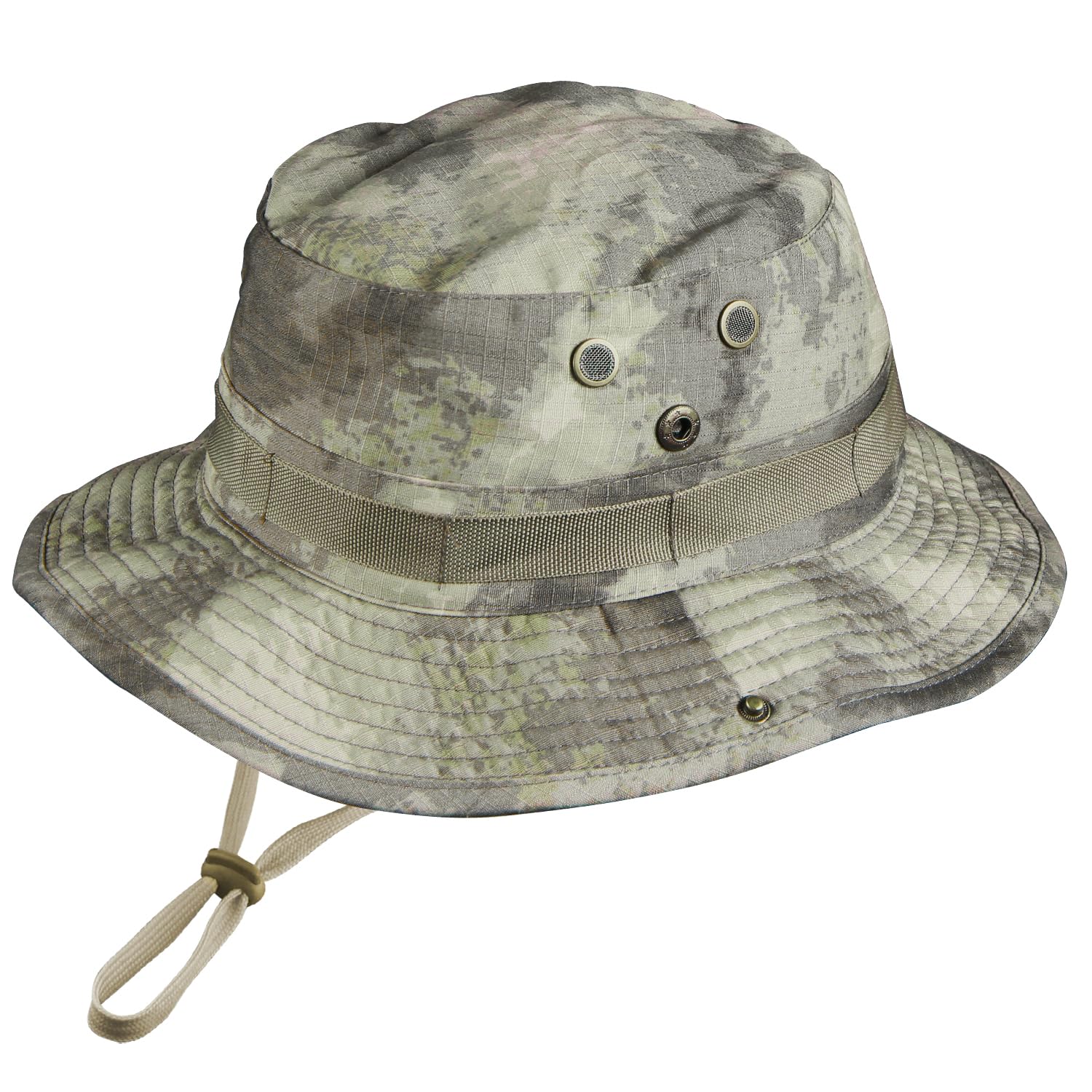 Ciyuhome Camo Boonie Hat for Men Women, Military UPF50+ Sun Cap Wide Brim Bucket Hats Jungle Hat for Fishing Hunting Safari Beach