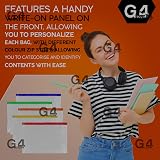 G4GADGET 25 A4 Plus Zip Pouch Document Wallet Assorted Colors Waterproof view 6