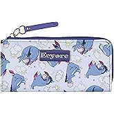 Disney Winnie The Pooh Eeyore Partly Cloudy and Rain Character Design Faux Leather Full Zip Wallet