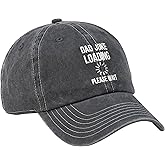 Primitives by Kathy Dad Joke Loading Baseball Cap, Stonewashed Black with Adjustable Metal Buckle