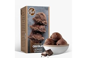 Triple Scoop - Premium Chocolate Ice Cream Mix For Ice Cream Maker. Simple, Easy, Delicious. From Gourmet Mix To Maker in 5 Minutes, Makes 2 Creamy Quarts. Made in USA. (1 Pack, Chocolate)