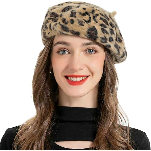 ililily Solid Color Angora French Beret Furry Artist Flat  display picture 3