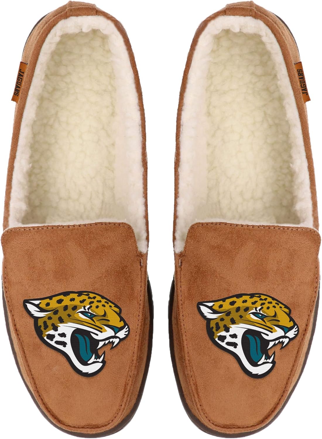 FOCO NFL Mens Football Team Logo Moccasin Slippers Shoes