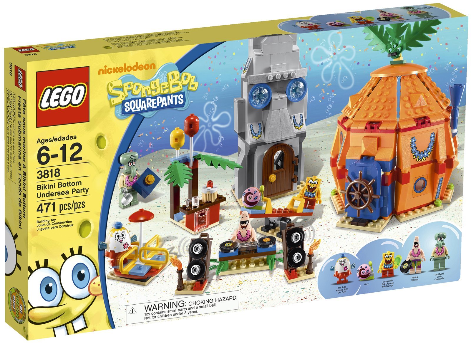 LEGO Fiesta Submarina de Fondo de Bikini de Bob Esponja 3818