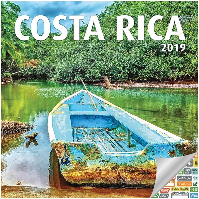 Costa Rica Calendar 2019 Set Deluxe 2019 Costa Rica Wall