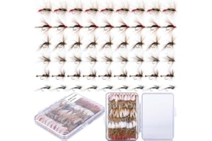 UNYLE Fly Fishing Flies Kit,Dry Flies Wet Flies Streamers Nymphs for Fly Fishing, Trout Flies Fly Lures with Fly Box,Fly Fishing Assortment Kit for Bass Trout Steelhead Salmon, Fishing Gifts for Men