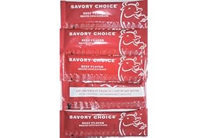JMA Shop Savory Choice Reduced Sodium *360mg Beef Broth Concentrate - 16 Packets (9.6 grams each)