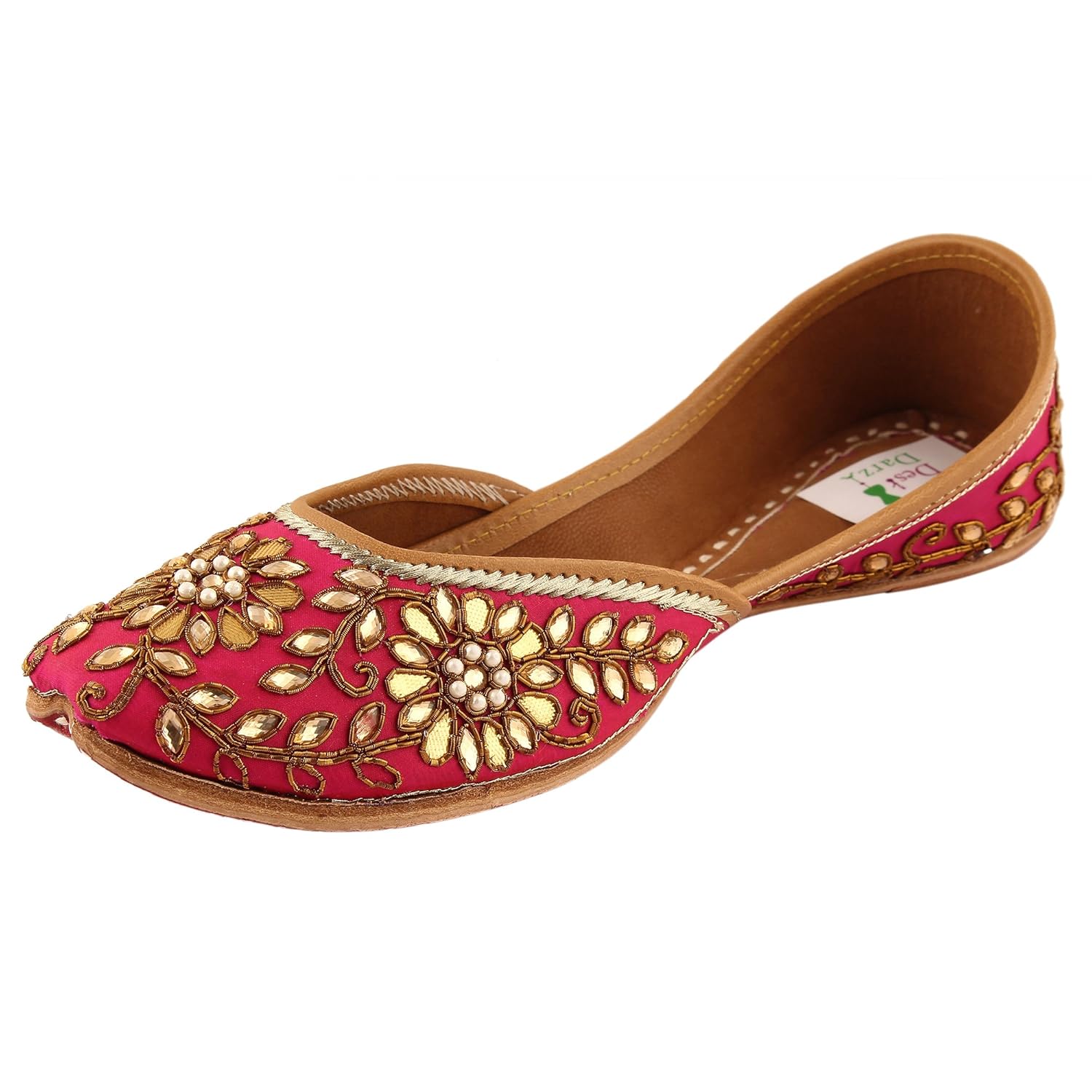 desi darzi women's ethnic fabric juttis