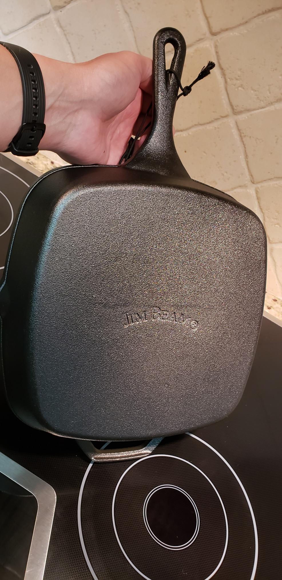 $8/mo - Finance Jim Beam , Pre Seasoned Cast Iron Square Skillet with ...