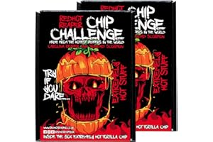 Red Hot Reaper – (2pack) Challenge Hottest Chip – Halloween Carolina Reaper Spicy Challenge - Stupidly Spicy Hot Chip