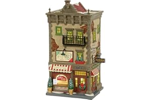 Department 56 Christmas in The City Sal's Pizza and Pasta Restaurant Lit Building, 8.54 Inch, Multicolor