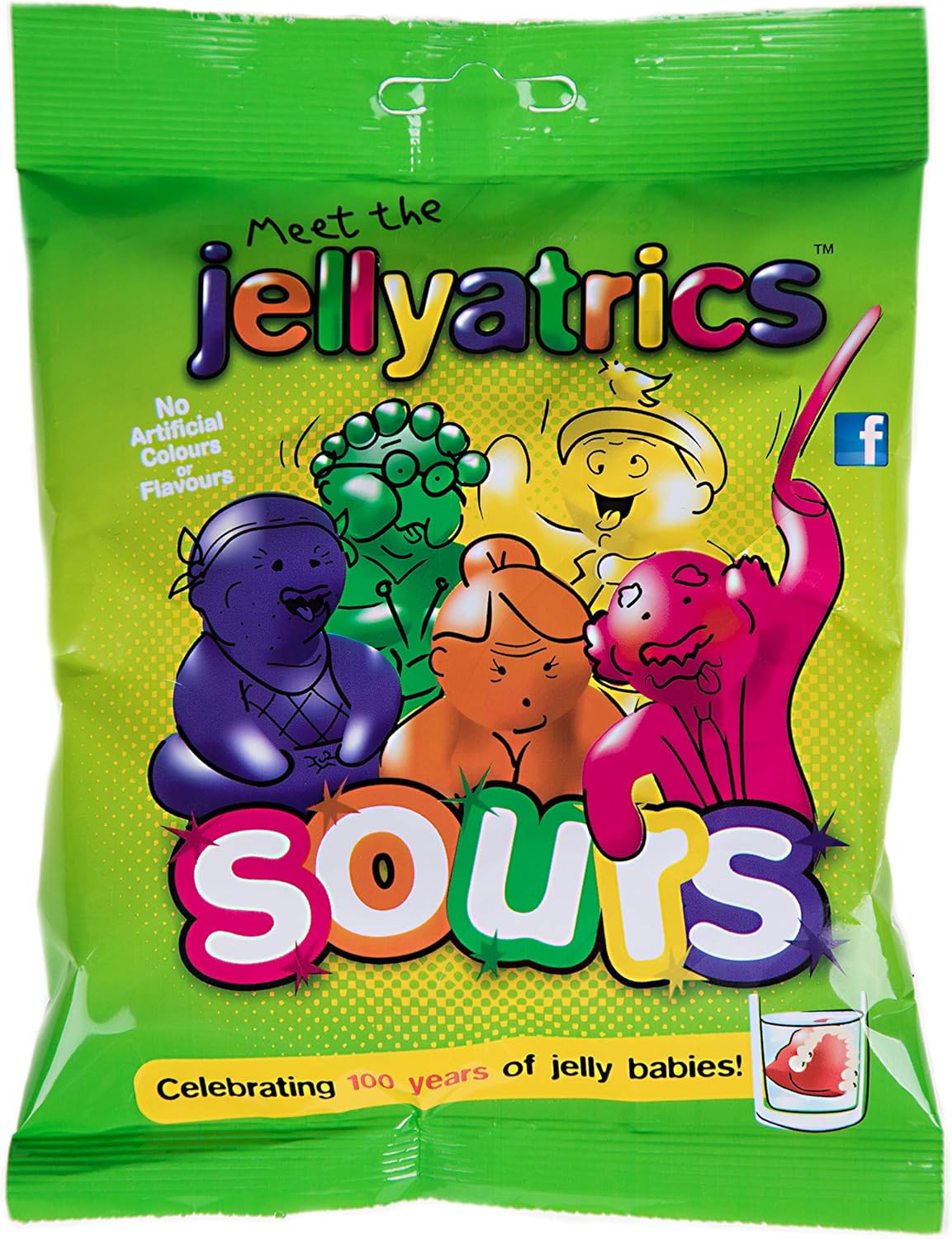 Jellyatrics Sours Jelly Babies Novelty Retirement 50th 60th 70th