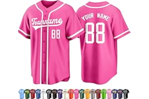 Custom Baseball Jersey Stitched Print Personalized Name Number Team Button Down Shirts Sports Uniform for Men Women Boys