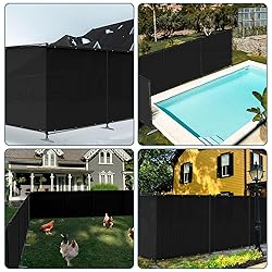 ECOOPTS 5'Hx137'L Privacy Fence Set with Poles and