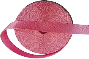 ABOKOY 1 Inch Nylon Webbing Strap 15 Yards Nylon Strap Webbing for Backpack Strap Pet Collar Indoor Outdoor Craft DIY Repair