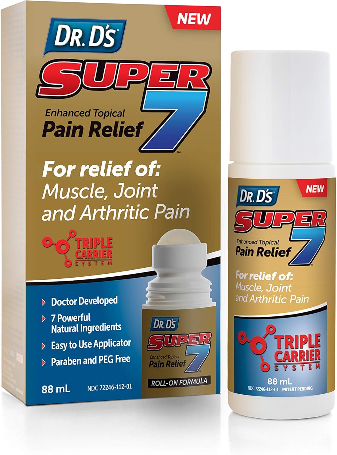 Dr. D’s Super 7 Enhanced Topical Pain Relief Deep & Fast Acting