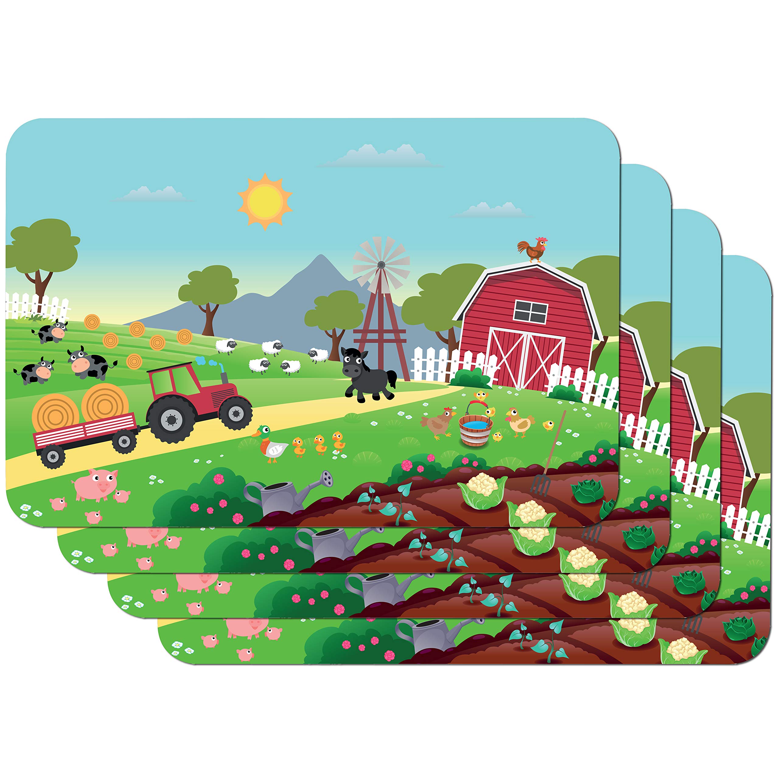 Venilia Children's Printed Placemat, Country, 63 x 30 cm